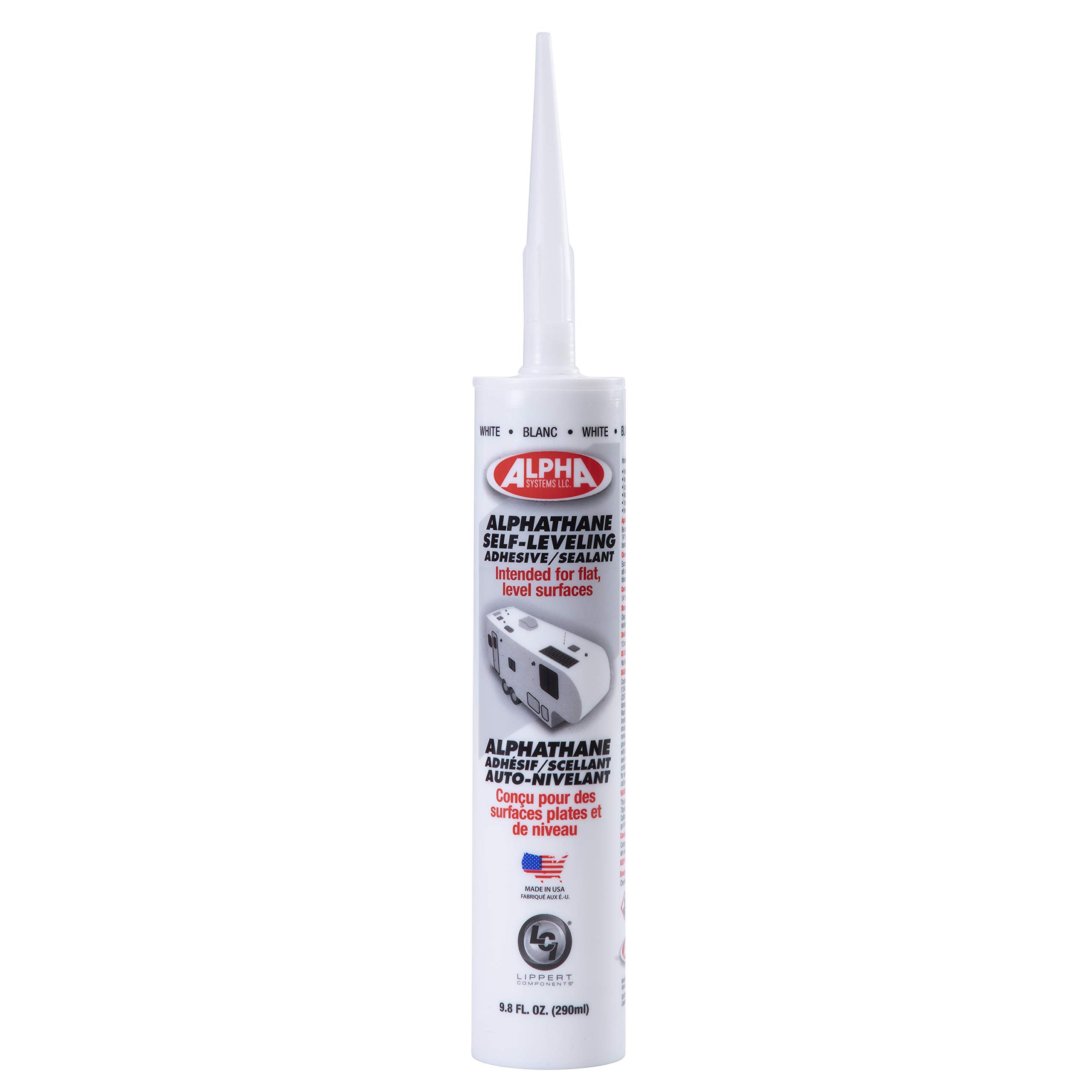 Lippert Components 862215 Alphathane 5121 Self-Leveling Sealant White 9.8oz