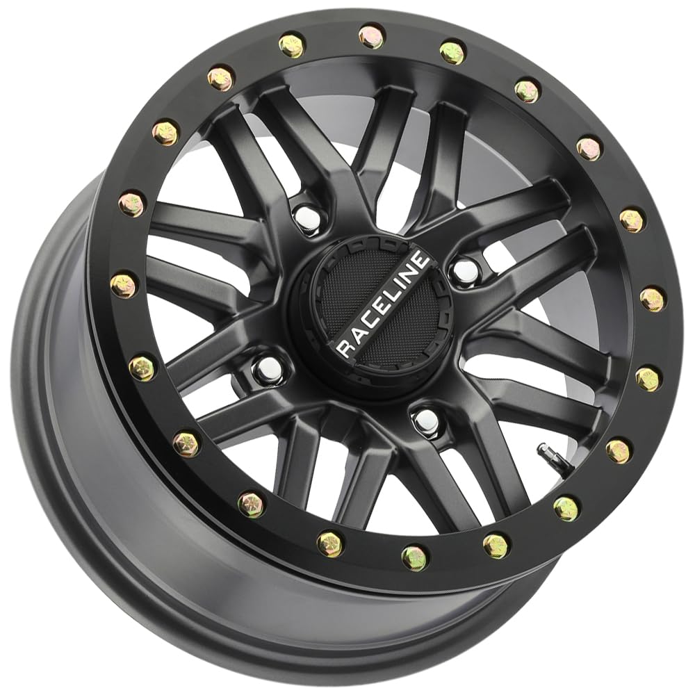Picture of Raceline Wheels A91G5705652 Ryno Beadlock UTV Wheel 14x7 Gunmetal 4/156