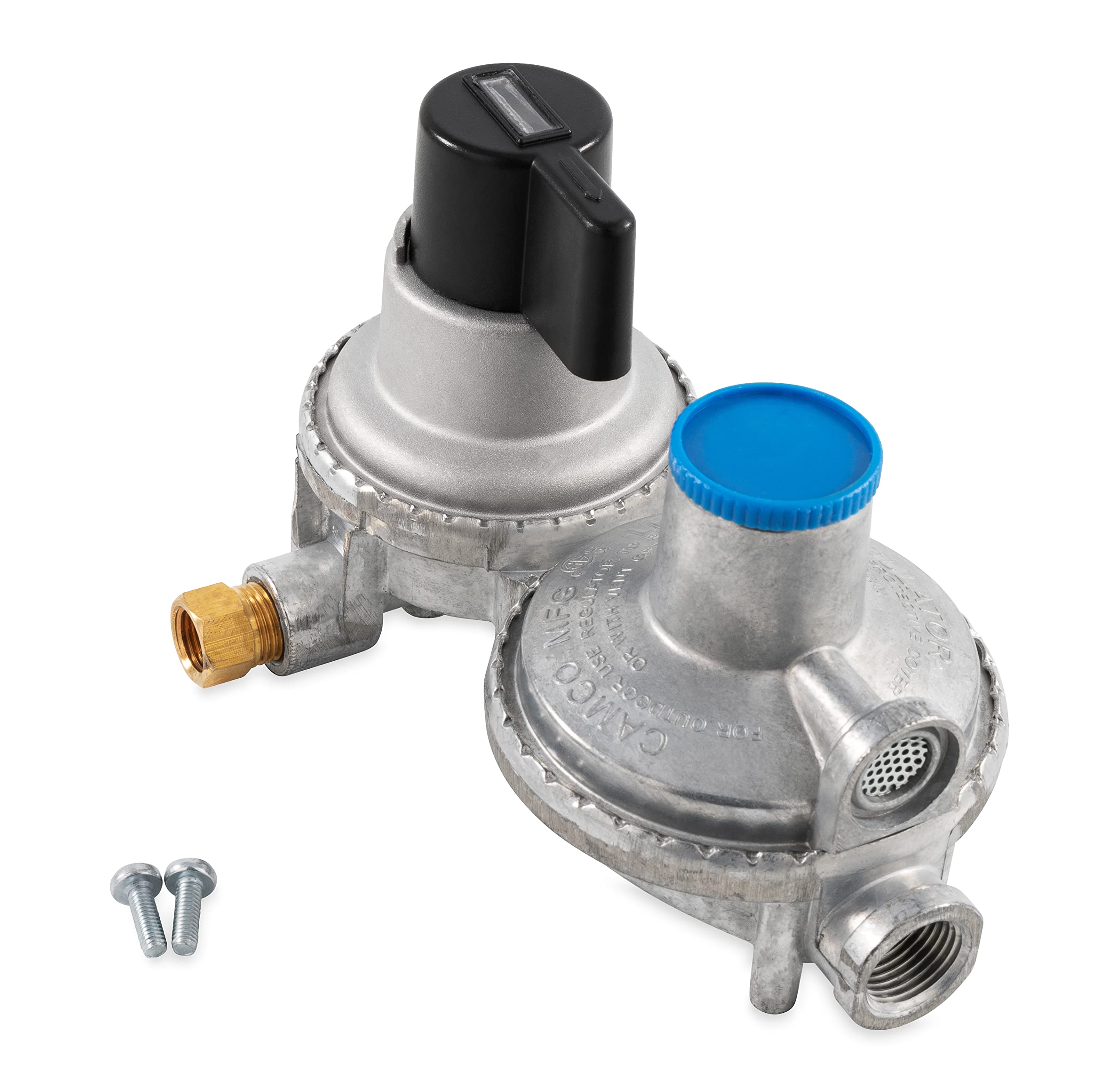 Camco 59005 Double-Stage Auto-Changeover Propane Regulator