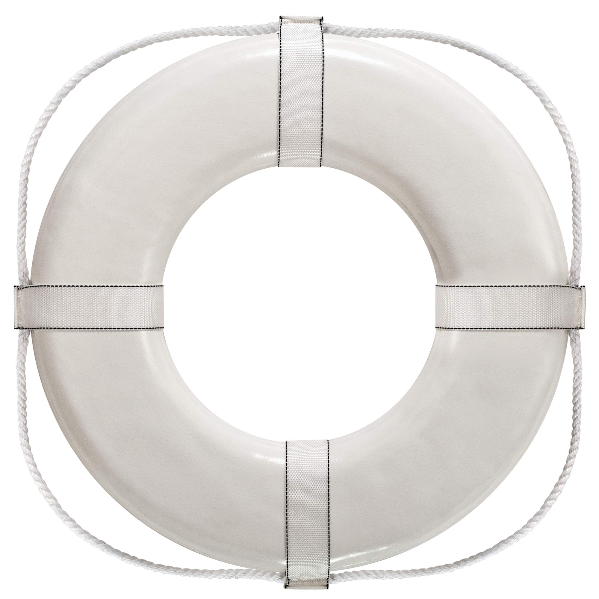 Cal June Buoys GW-24 Jim-Buoy USCG Approved Life Ring with Webbing Straps