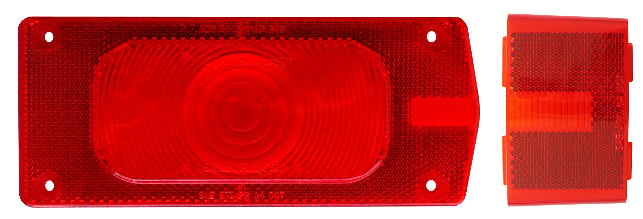 Optronics A-36R Red Replacement Lens Kit for Tail and Side Marker Lights