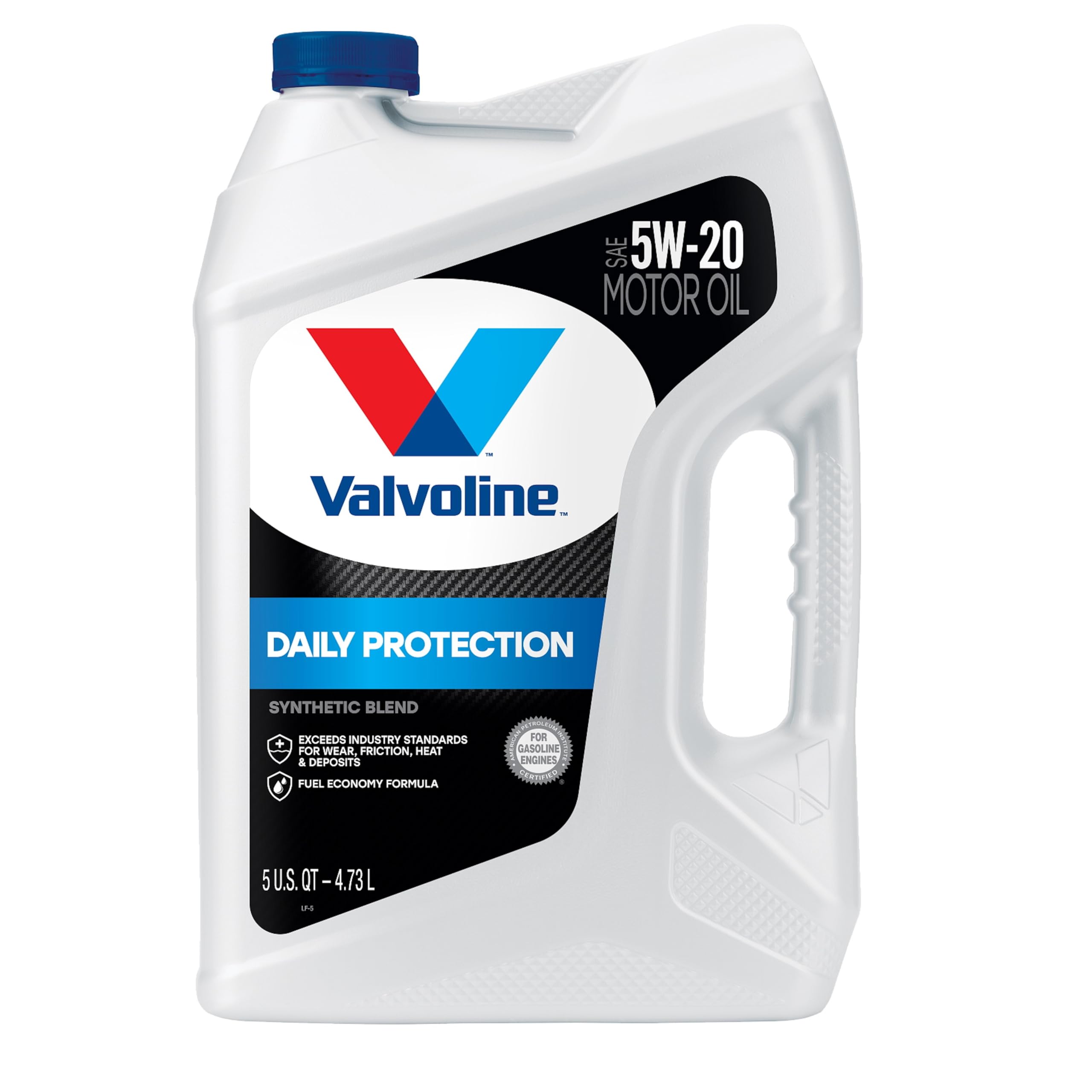 Valvoline 881158 Daily Protection SAE 5W-20 Synthetic Blend Motor Oil 5 Quart