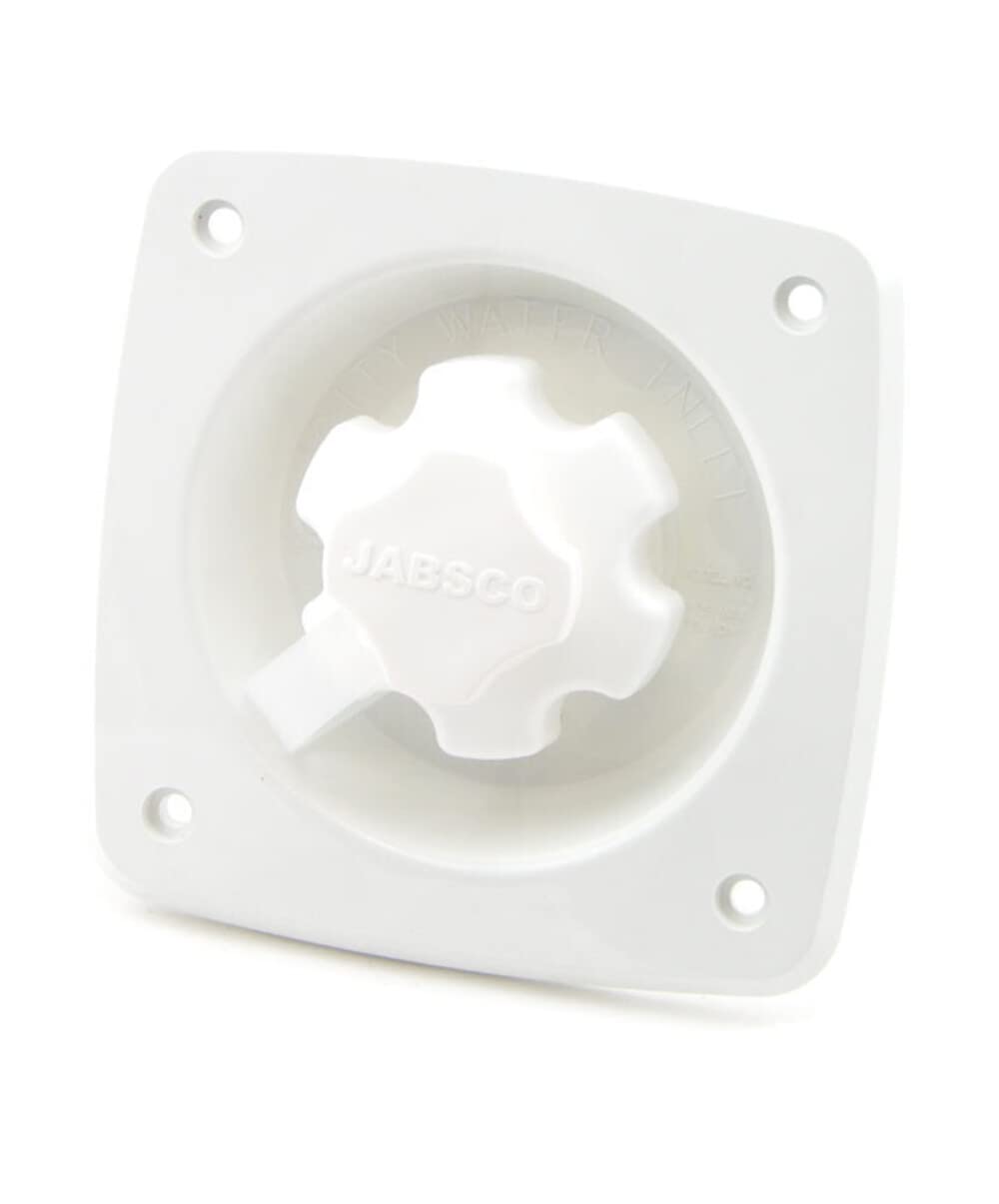 Jabsco 44411-1045 Flush Mount Water Pressure Regulator 45 PSI White