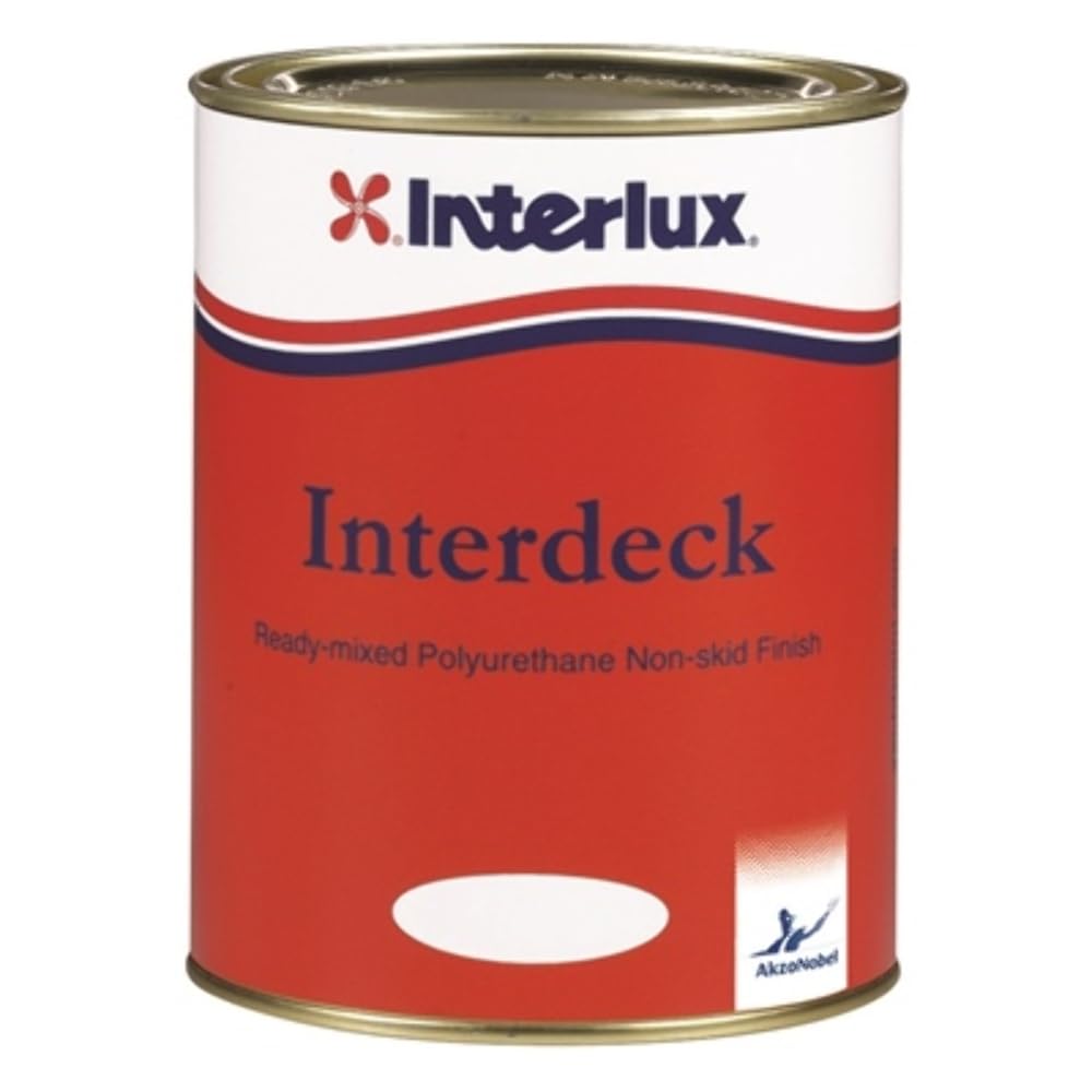 Interlux Paint YJB000/QT Interdeck Non-Skid Deck Finish White Quart