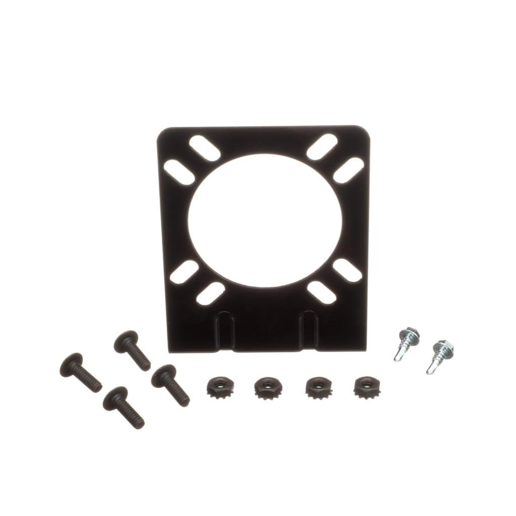 Pollak 10-111V Coated Mounting Bracket for 7-Blade RV & 6-Pole Round Sockets