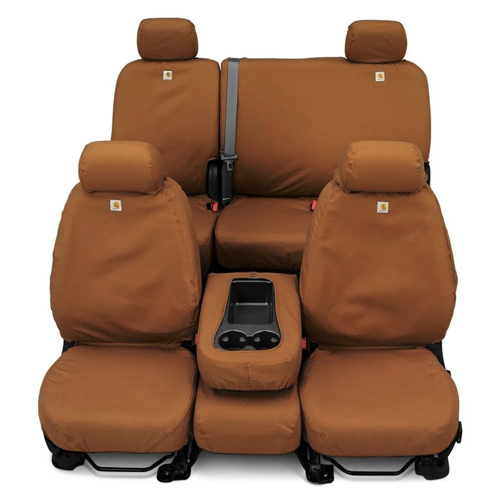 Picture of Covercraft SSC8485CABN Carhartt SeatSaver Seat Cover Brown Duck Weave