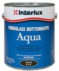 Interlux Paint YBA579/1 Fiberglass Bottomkote Aqua Antifouling Paint, Black, 1 Gallon