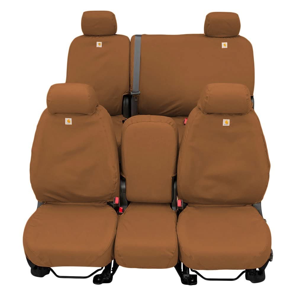Picture of Covercraft SSC8485CABN Carhartt SeatSaver Seat Cover Brown Duck Weave
