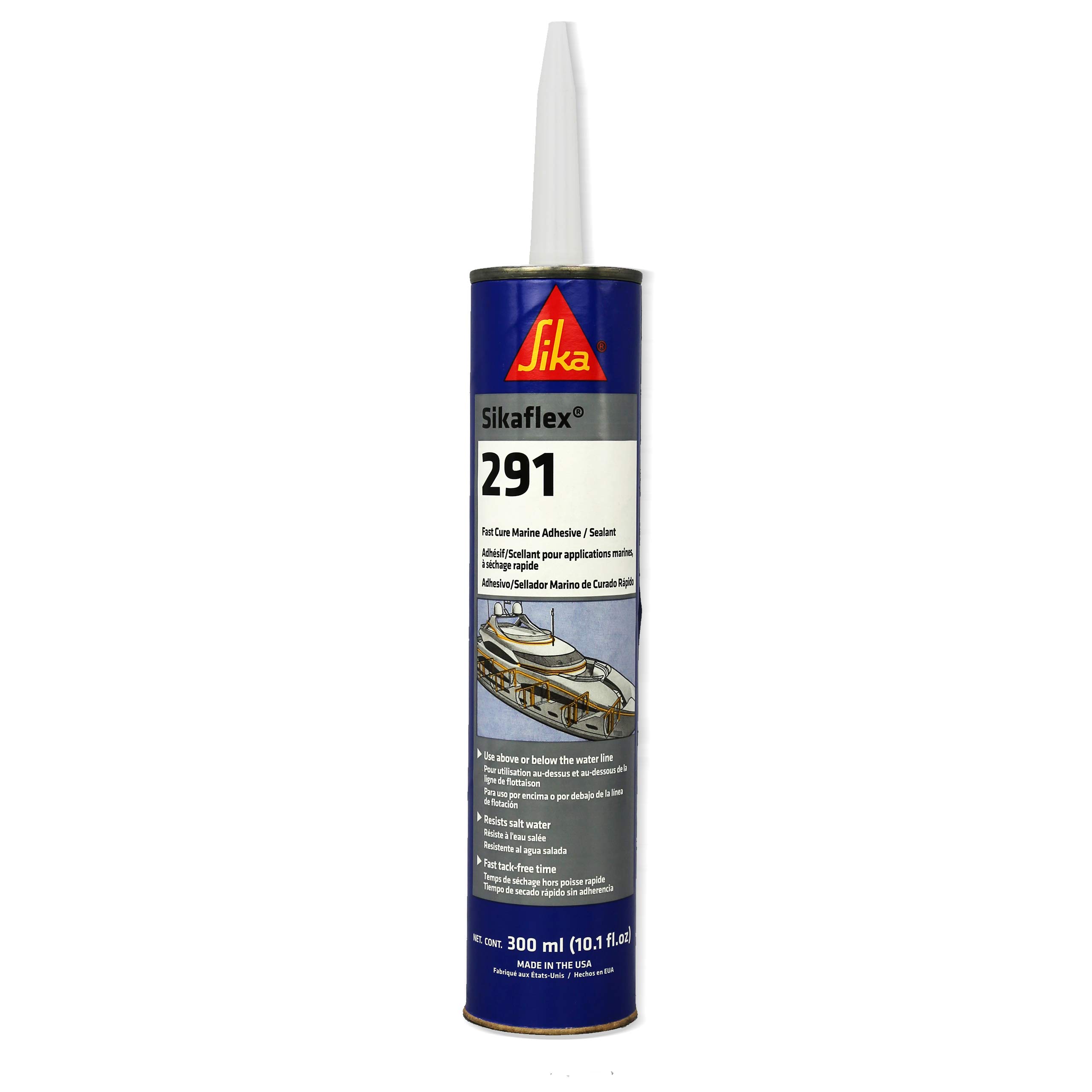 Sika 90919 Sikaflex 291 Marine Polyurethane Adhesive Sealant White 10.3oz