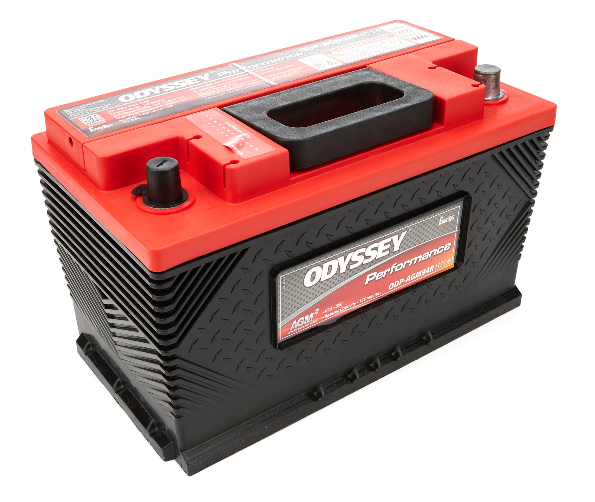 Picture of Odyssey Battery ODP-AGM94RH7L4 Performance Series AGM Battery Group 94R 850 CCA
