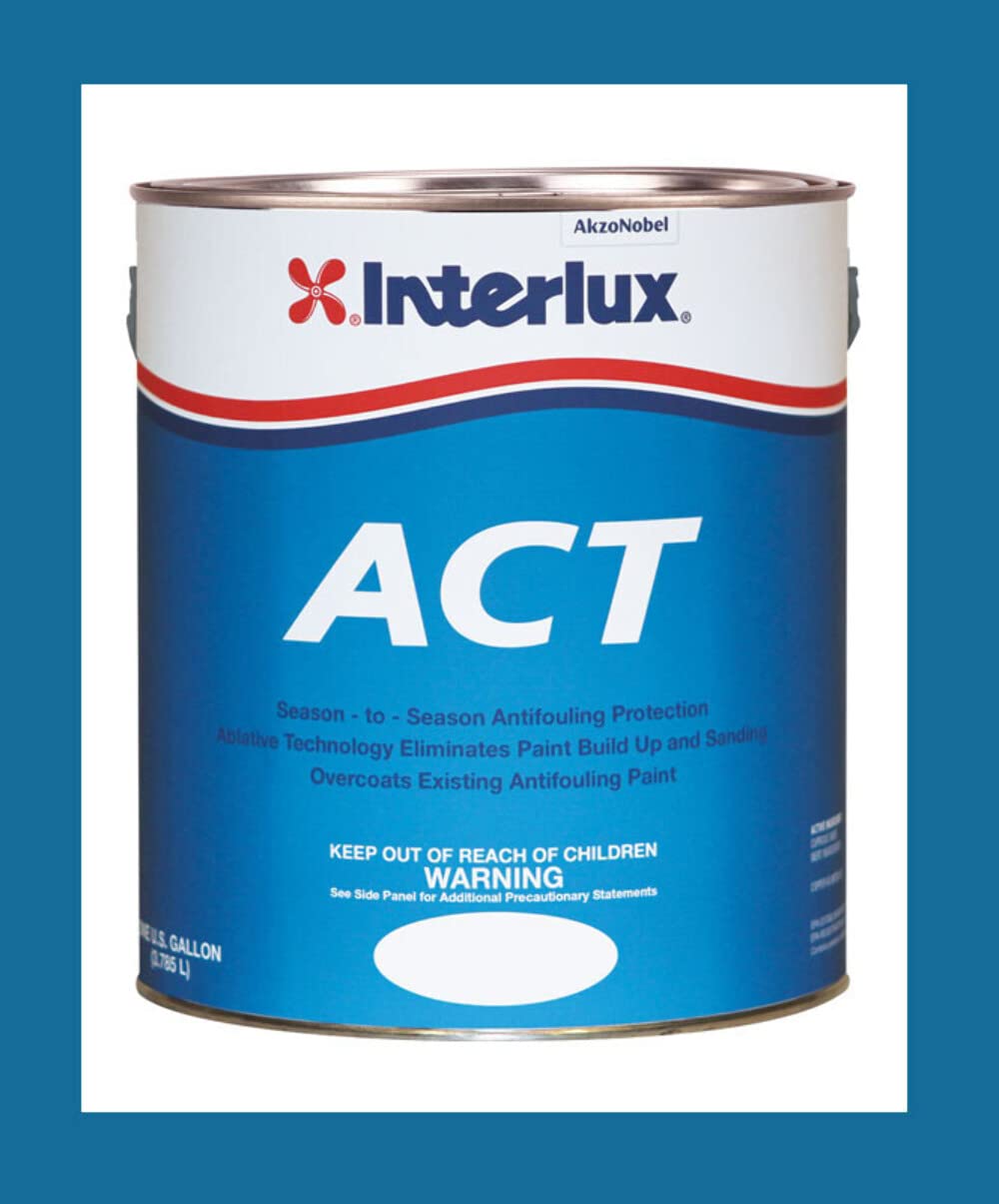 Interlux Paint Y6690U/1 ACT Ablative Antifouling Bottom Paint Blue Gallon