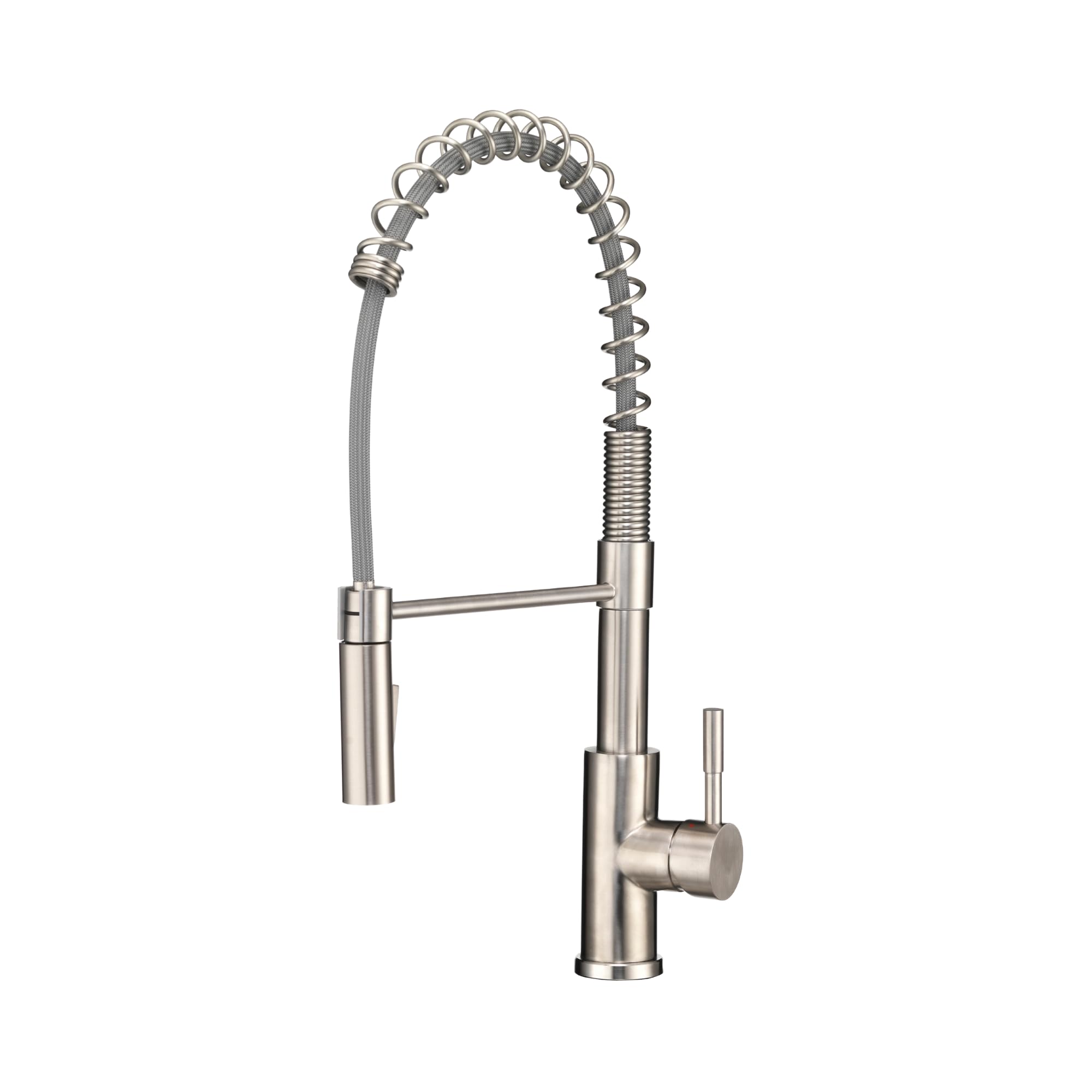 Dura Faucet DF-MK504SLK-SN RV Spring Coil Pull-Down Kitchen Faucet Satin Nickel