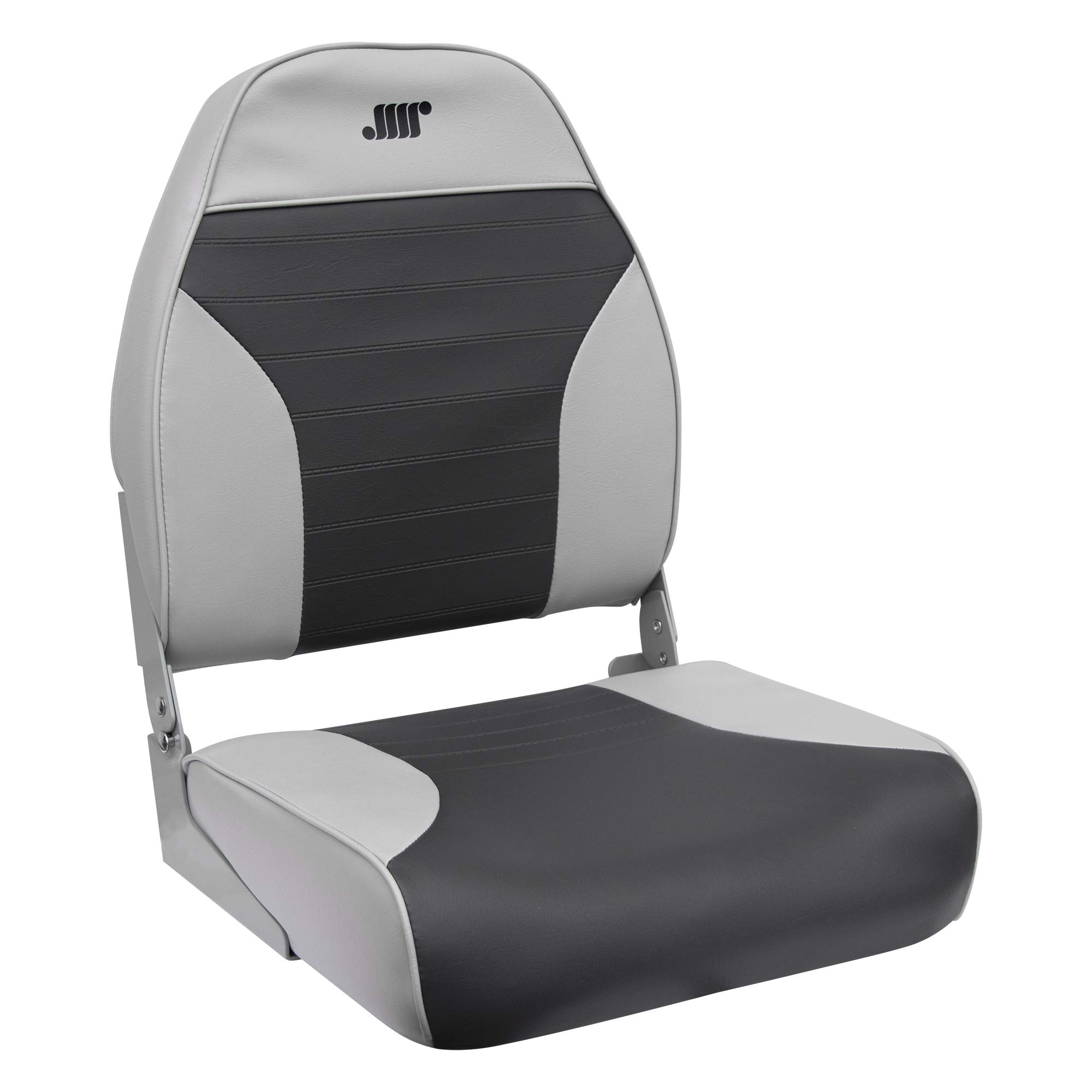 Wise Seating 8WD588PLS664 Mid Back Fishing Boat Seat Gray/Charcoal