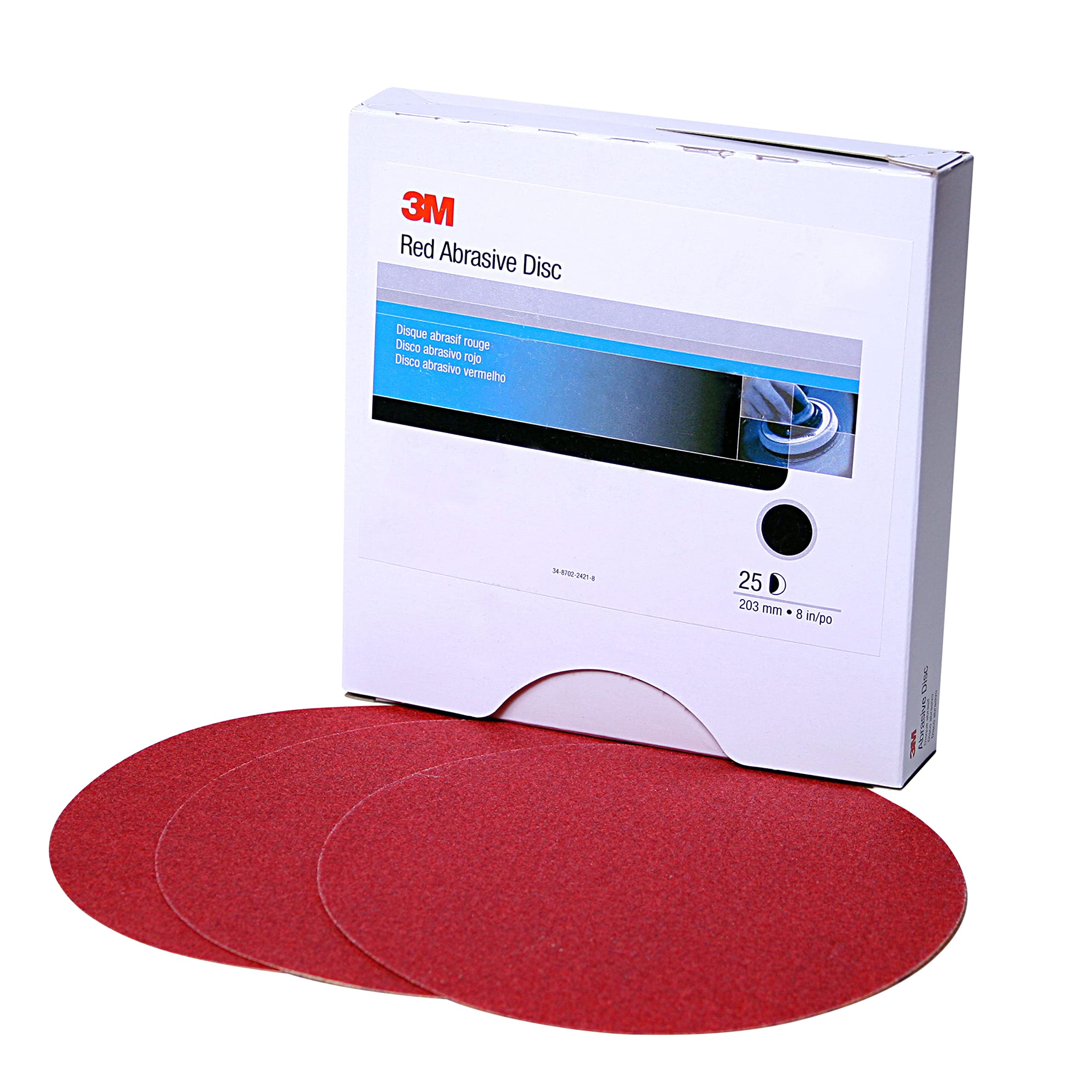3M 01191 Hookit Red 6" P500 Grit Abrasive Disc