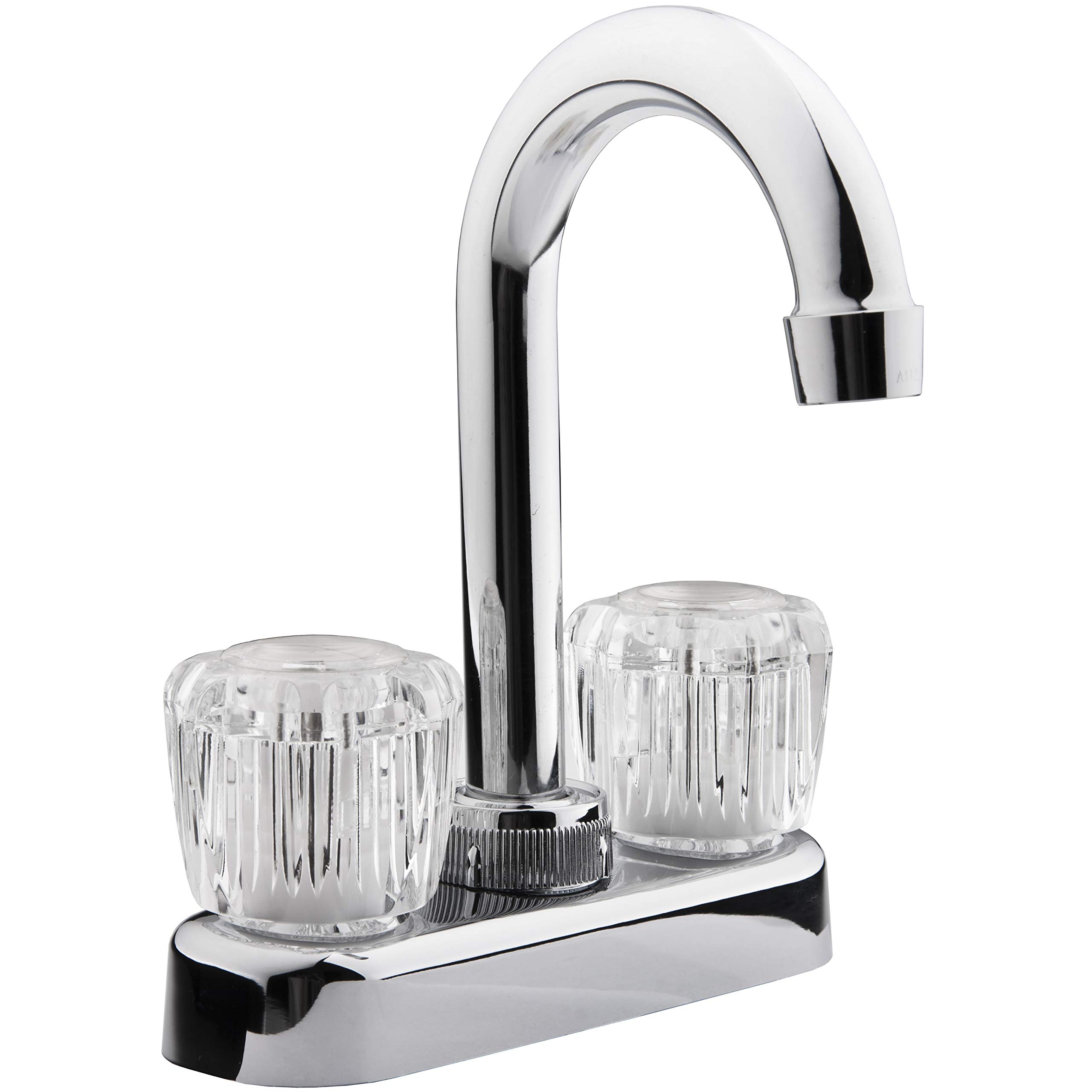 Dura Faucet DFPB150ACP RV Bar Faucet with Crystal Handles Chrome