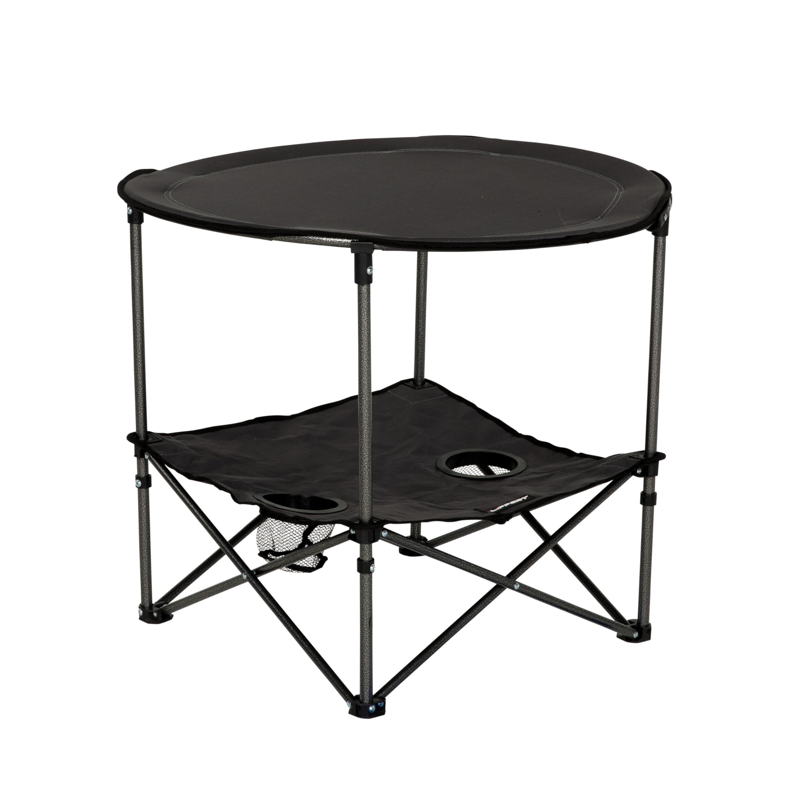 Lippert Components 2023053720 Two-Tier Folding Camping Table with Dual Cupholders