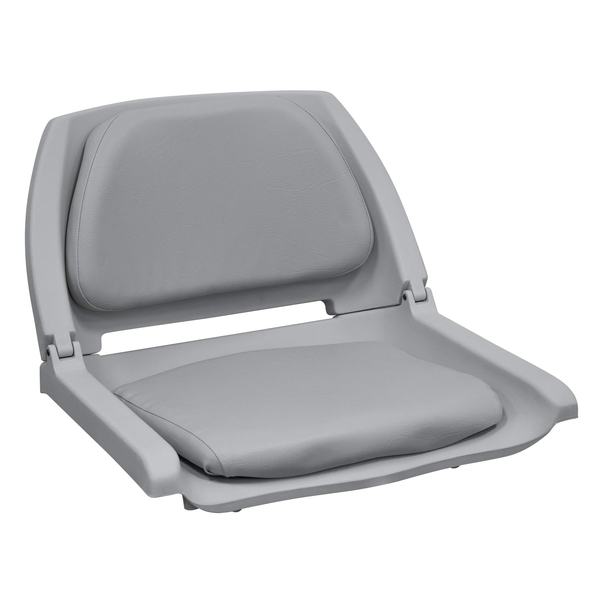 Wise Seating 8WD139LS-717 Deluxe Molded Plastic Fold-Down Seat with Cushions Gray