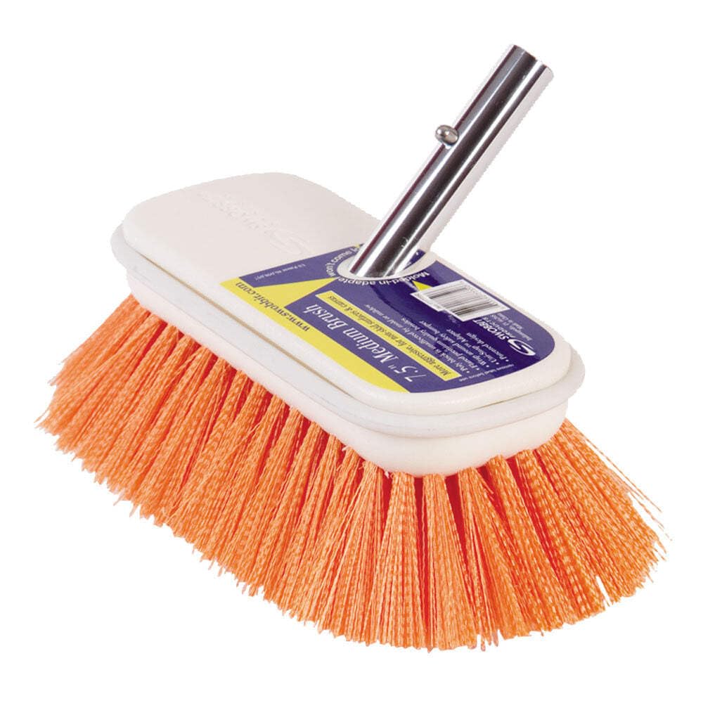 Swobbit SW77350 7.5" Medium Deck Brush Orange