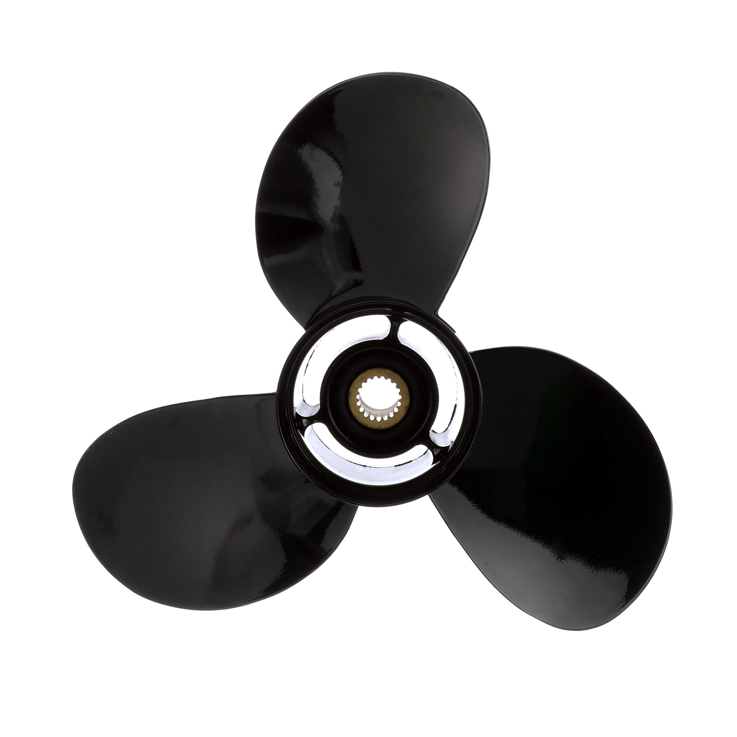 Quicksilver QA1941R Black Diamond Bravo Two Propeller 18.25" x 19" Left Hand