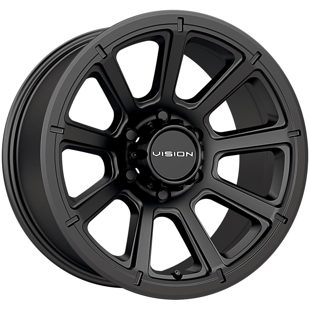 Vision Wheel 353VTH4565MB0 Turbine Trailer Alloy Wheel 14x5.5 Matte Black