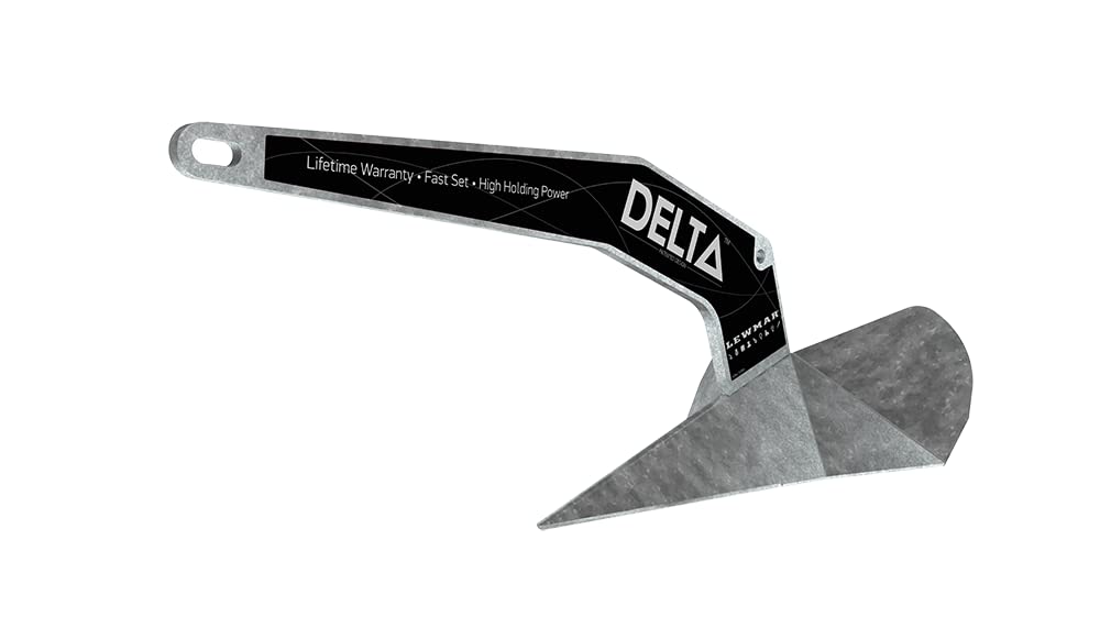 Lewmar 0057410 Delta Fast-Set Anchor Galvanized 22 Lbs