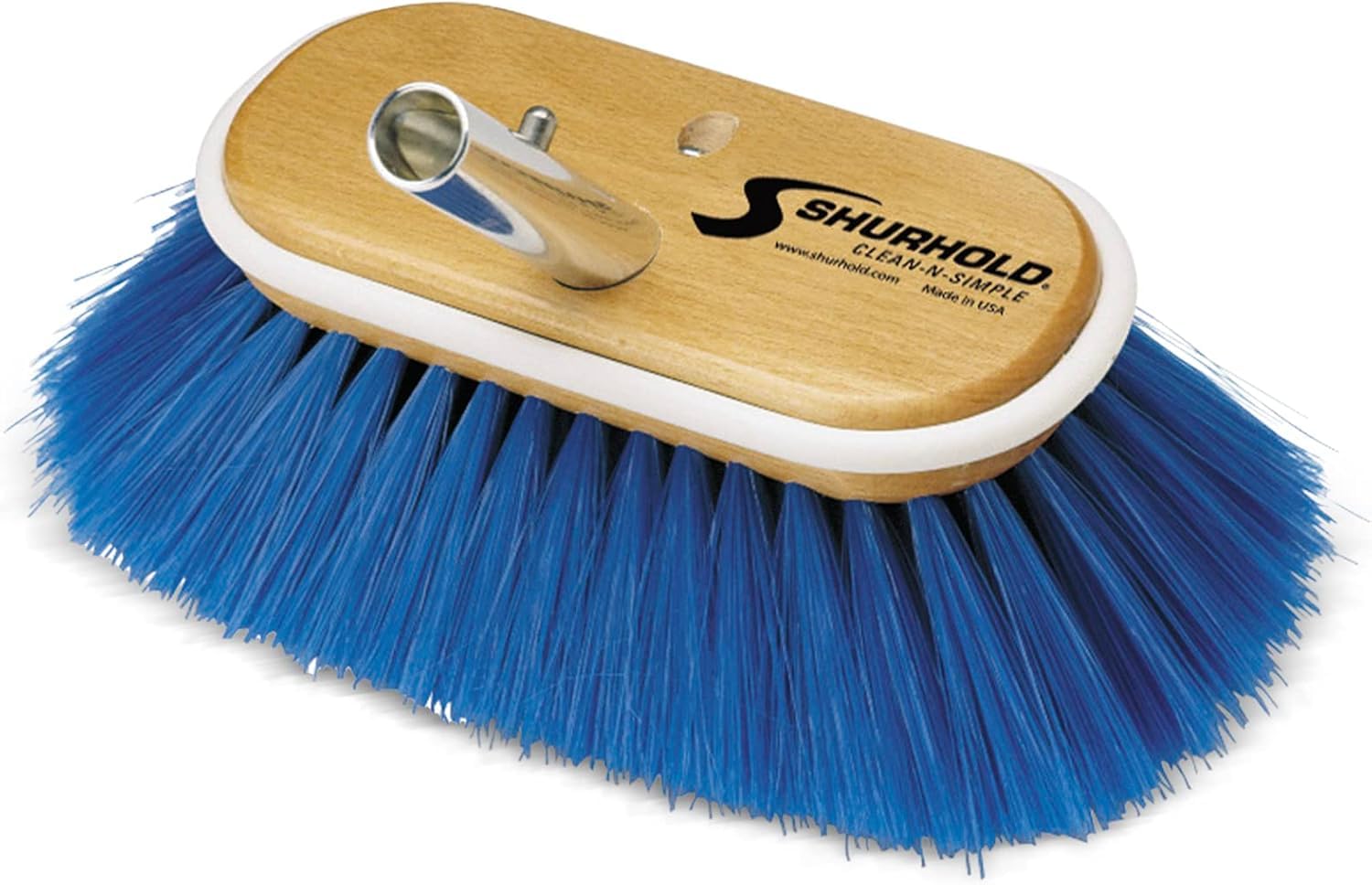 Shurhold 970 Deck Brush with Flared Bristles and Shur-Lok Adapter