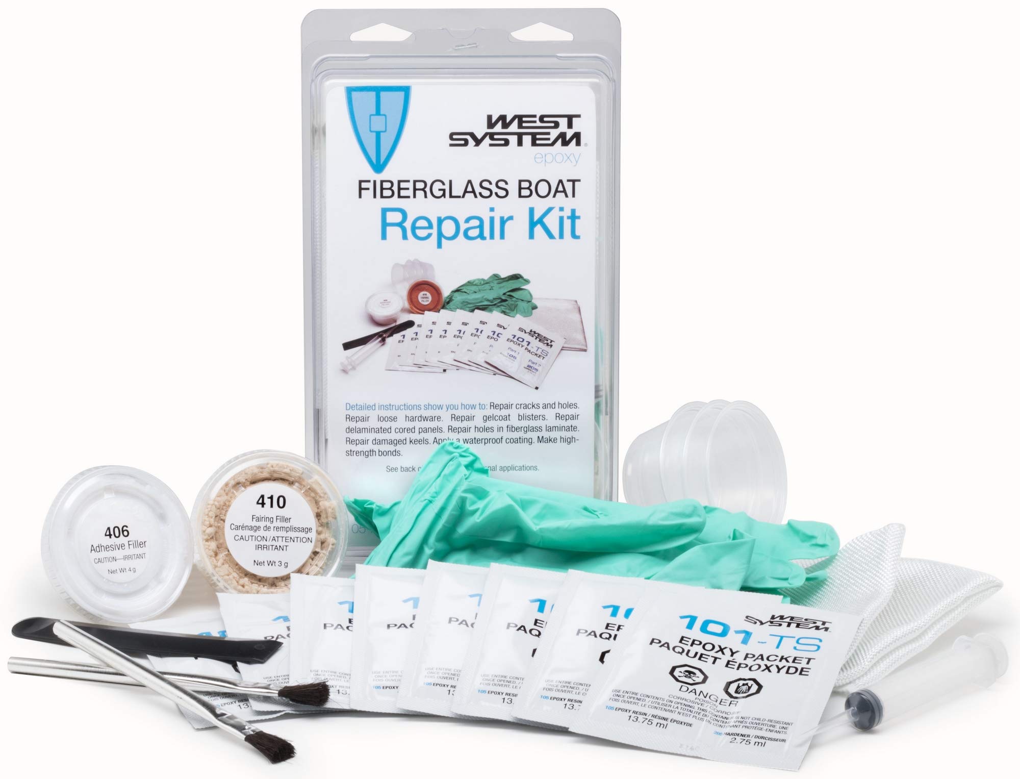 West Systems 105K Fiberglass Boat Repair Kit