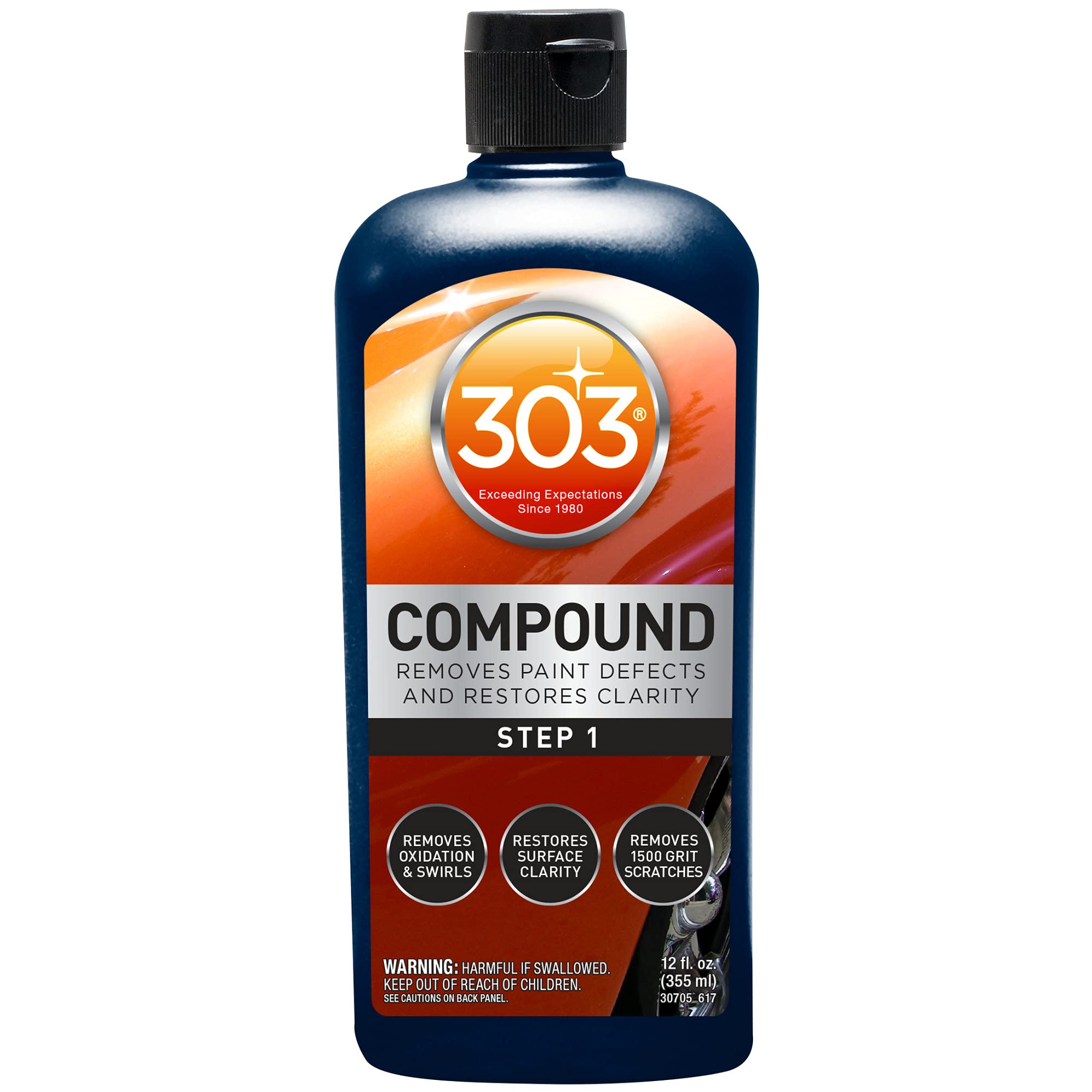 303 Products 30705 Heavy Cut Compound 12 oz - Removes Oxidation, Swirls & Scratches