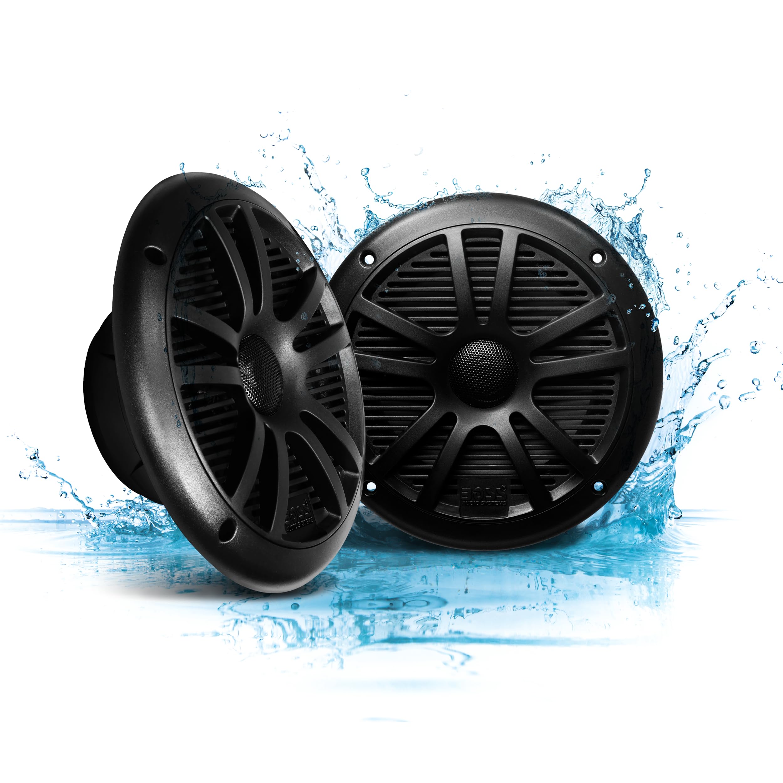 Boss Audio Systems MR6B 6.5-Inch 2-Way Marine Speakers Black