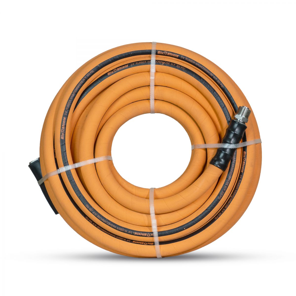 Blushield WD34100 Rubber Wash Down Hose 3/4" x 100' Orange Industrial Heavy Duty