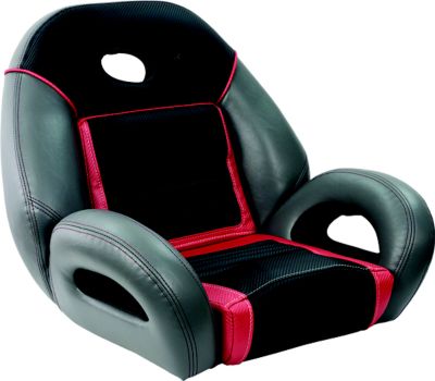 Springfield Marine 1040940-03 Pro Fishing Speed Seat Charcoal Gray Red