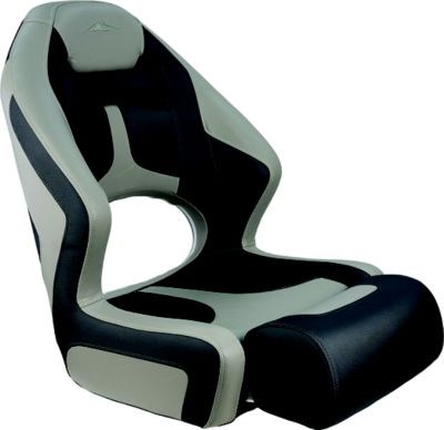 Springfield Marine 1043260 Deluxe Sport Flip-Up II Boat Seat Charcoal Gray