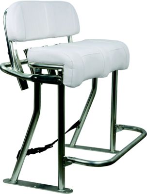 Springfield Marine 1080080-06 Leaning Post Package with White Seat