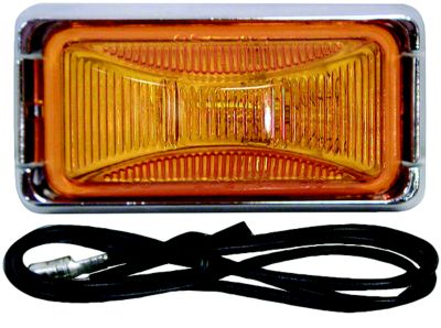 Anderson Manufacturing V203KA LED Clearance Side Marker Light Amber Black Bracket