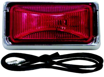 Anderson Manufacturing V203KR LED Clearance Side Marker Light with Black Bracket, Red