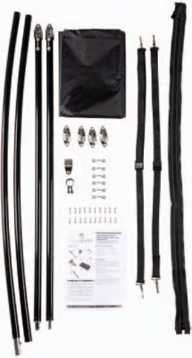 Lewmar 2021013744 SureShade Power Bimini Extension 92"W x 91"L Black