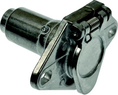 Pollak 6P-101V 6-Pole Round Connector Metal Vehicle End with Concealed Terminals