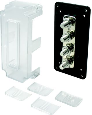 Sea-Dog Line 426691-3 Bus Bar with Cover 4 Terminal Marine Electrical