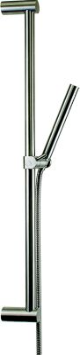 Scandvik 74180 Nordic Stainless Steel Shower Rail with Adjustable Holder, 1/2" NPS-F
