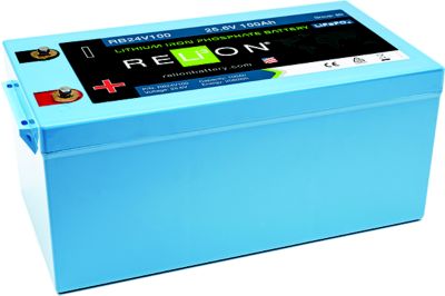 RELiON RB24V100 24V 100Ah LiFePO4 Deep Cycle Lithium Battery Group 8D