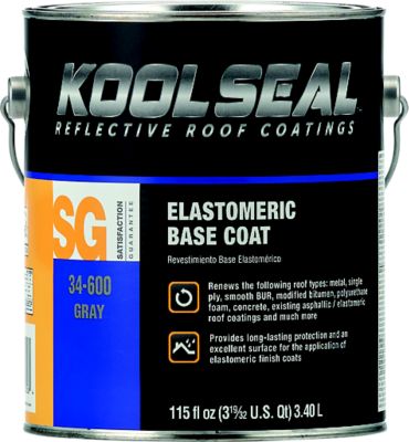 Geocel KS0034600-16 Kool Seal Elastomeric Base Coat White 1 Gallon