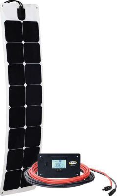 Go Power 83303 Solar Flex 55W Flexible Solar Panel Kit with 10A PWM Controller