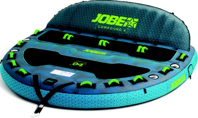 Jobe Sports 230425002PCS Compound 4-Person Inflatable Towable Tube 110" x 102"