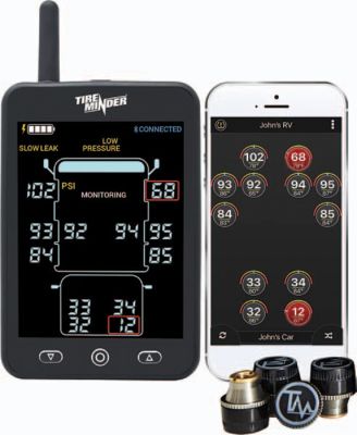Minder Research TM22129 TireMinder A1AS TPMS with 4 Transmitters and 5.5" Display