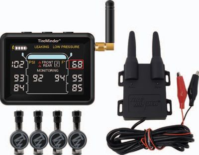 Minder Research TM22164 TireMinder i10 Tire Pressure Monitoring System with 6 Flow-Through Transmitters and Rhino Booster