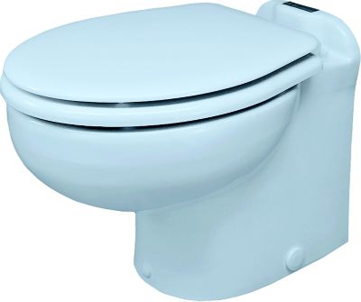 Raritan Engineering 220HS01201 Marine Elegance Electric Toilet 12V Angled Back SeaFresh White