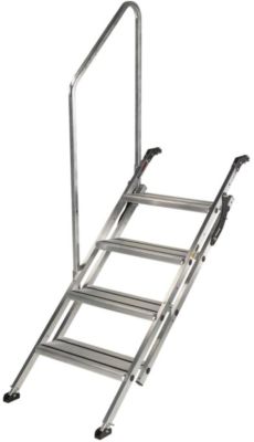 Lippert Components 2023024501 Victory Step Quad RV Toy Hauler Patio Steps with Handrail