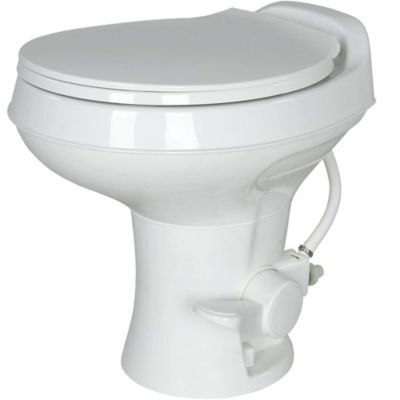 Lippert Components 2024030310 Flow Max RV Toilet White Round Bowl