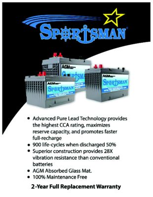 Batteries AGM24M Odyssey Performance Series Group 24 AGM Marine Battery 725 CCA