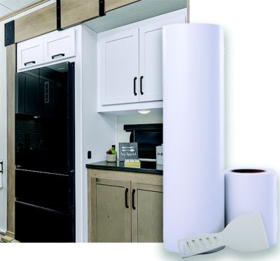 Morcon 493831 Revive Cabinet Covering 18" x 75' Designer White Smooth Finish